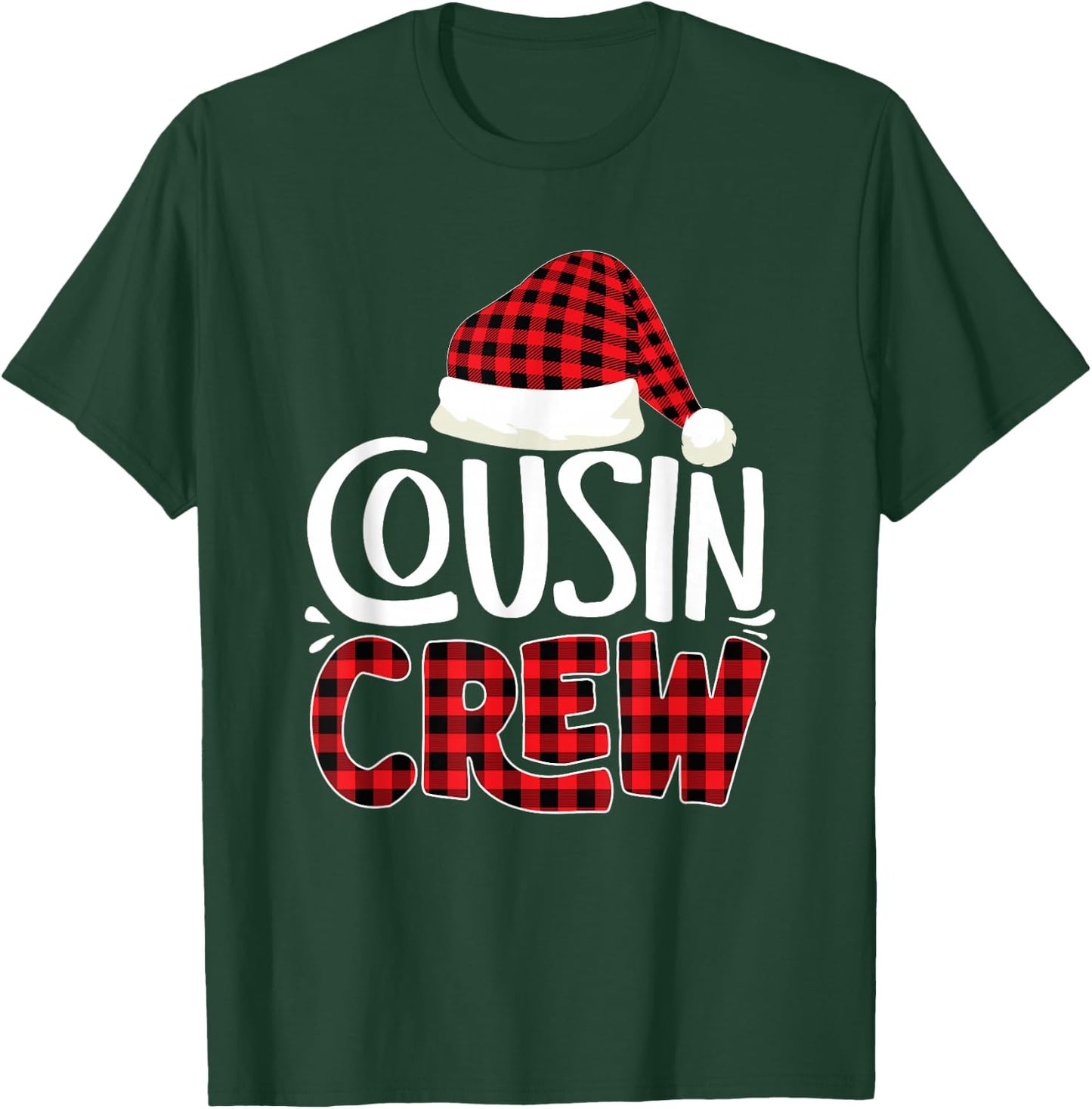 Cousin Crew Family Group Matching Christmas Pajama Party T-Shirt - T-Shirt | Forest