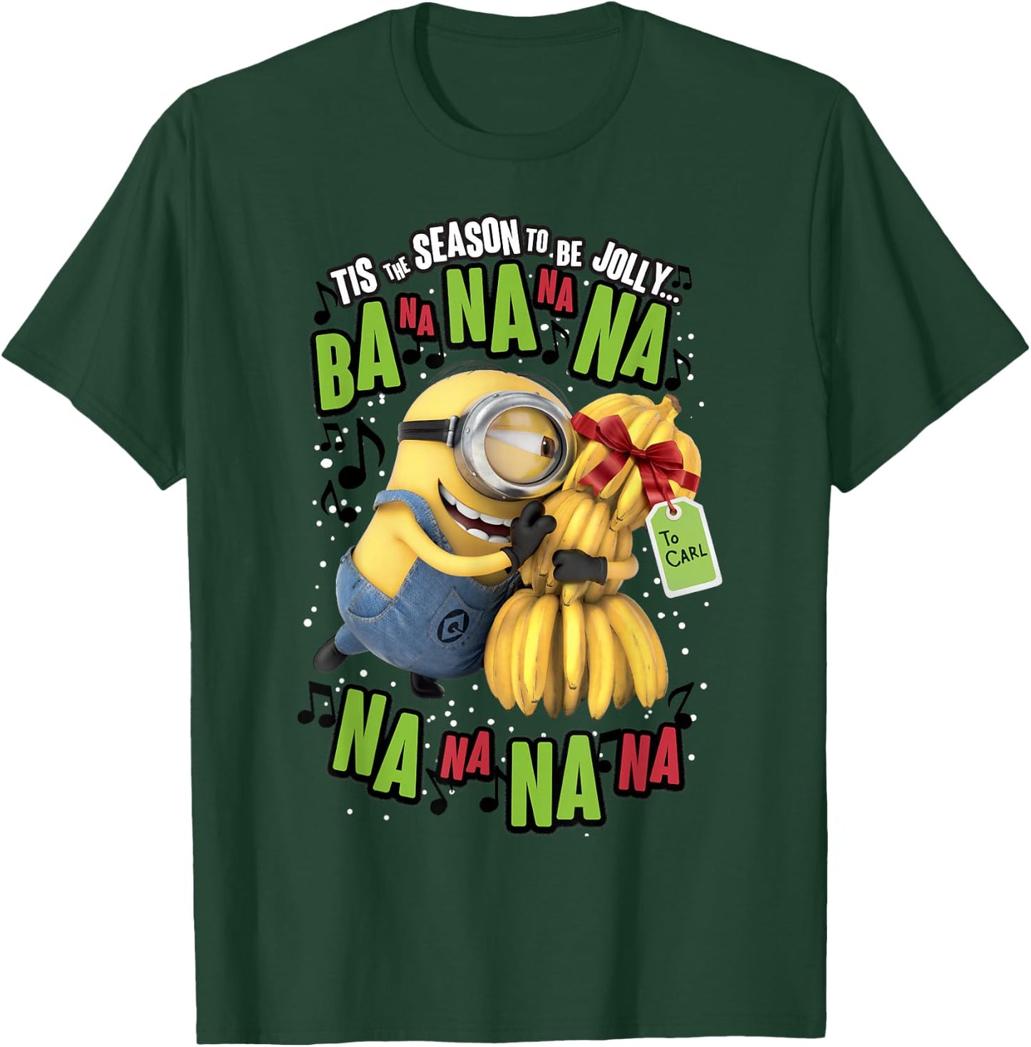 Despicable Me Minions 'Tis The Season To Be Jolly Banana T-Shirt - T-Shirt | Forest