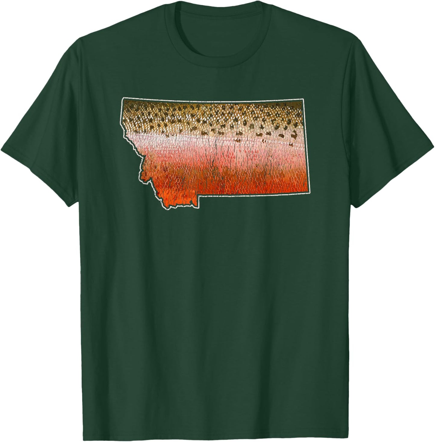 Cutthroat Trout Fishing Shirt - Montana Fly Fishing T-Shirt - T-Shirt | Forest