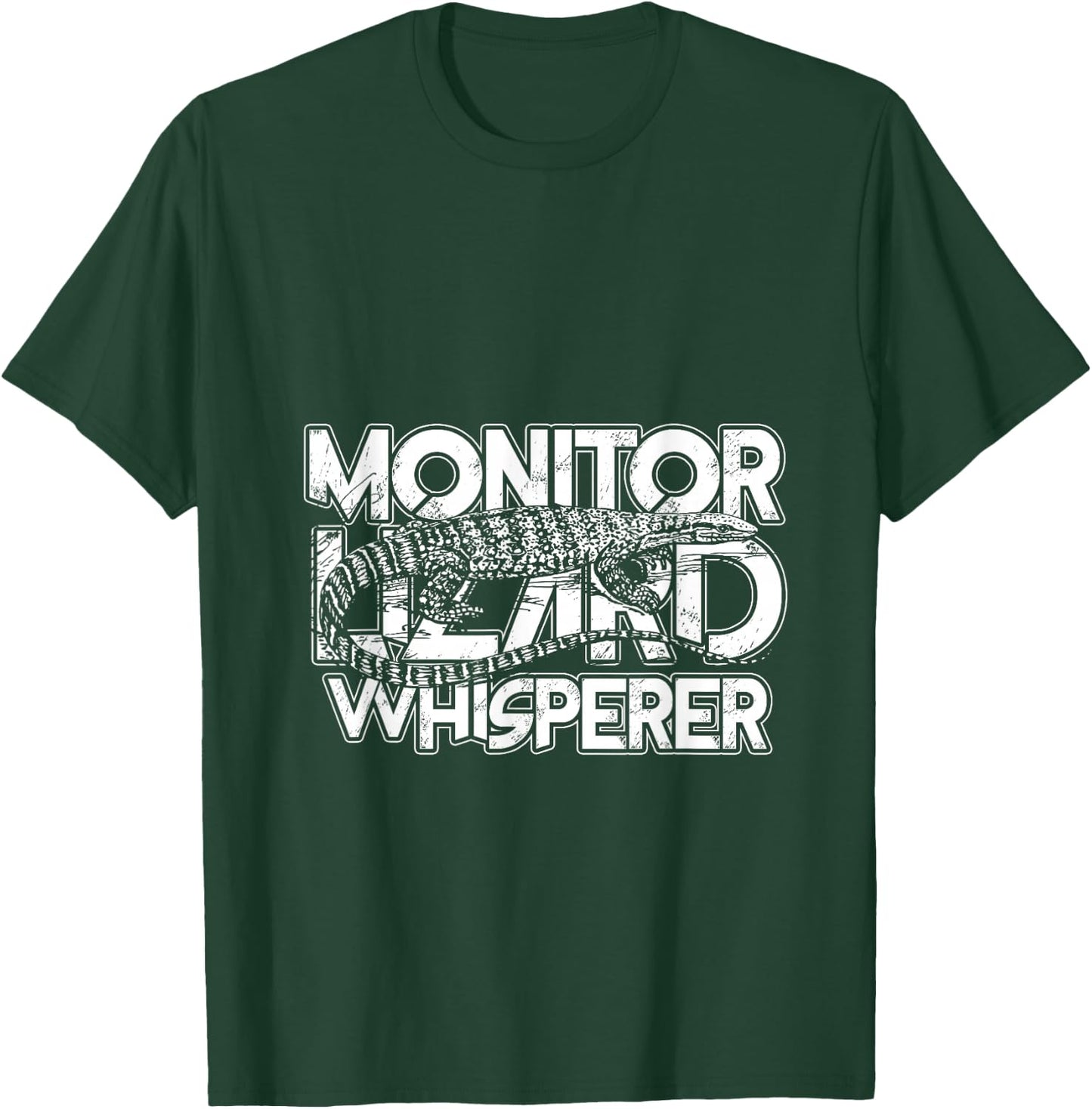 Vintage Style Whisperer Monitor Lizard T-Shirt - T-Shirt | Forest