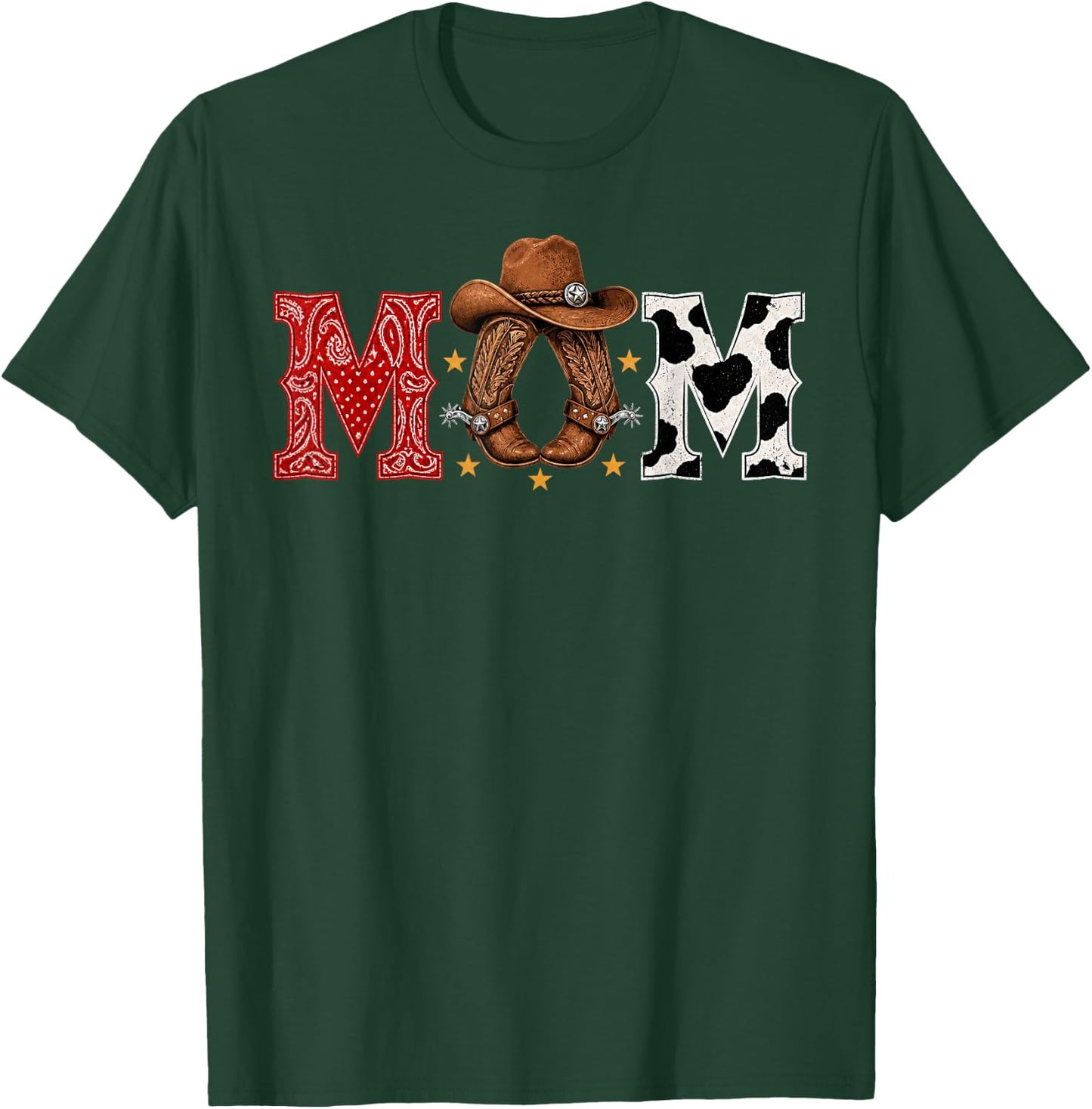 Cowboy Mom Western Themed Rodeo Kids Birthday Party T-Shirt - T-Shirt | Forest