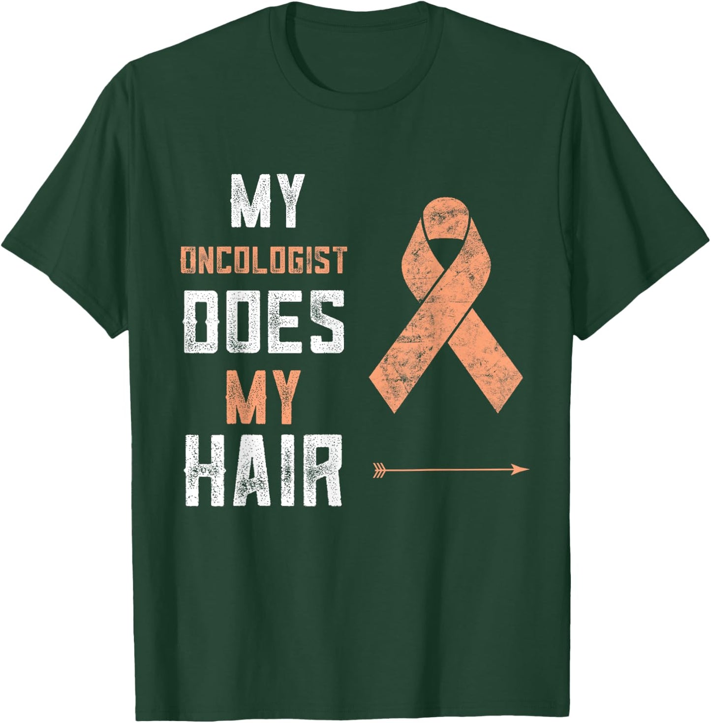 Uterine Cancer My Oncologist Does My Hair Endometrial Cancer T-Shirt - T-Shirt | Forest