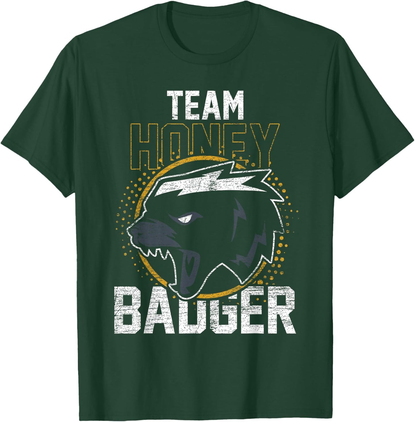 Vintage Team Honey Badger T-Shirt - T-Shirt | Forest