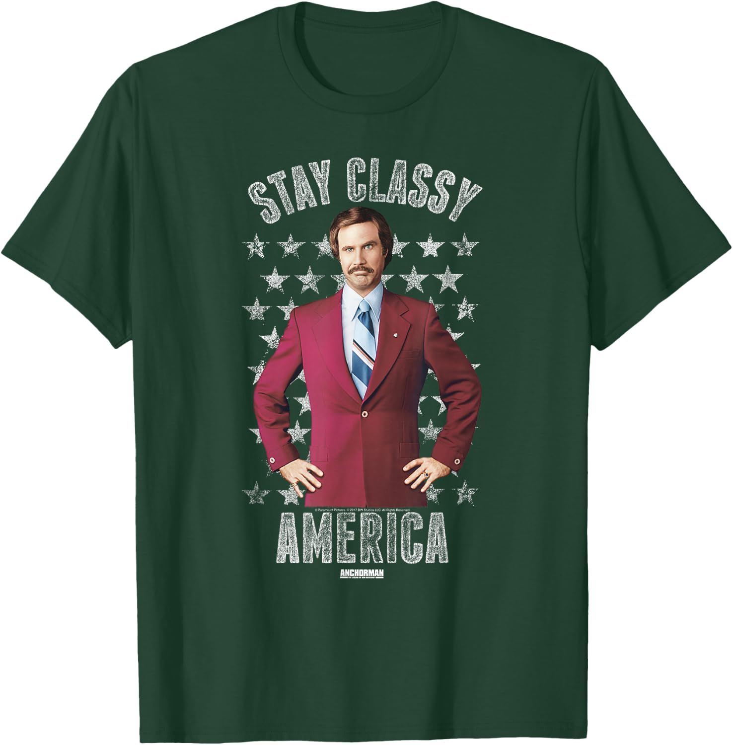 Anchorman Stay Classy America T-Shirt - T-Shirt | Forest