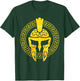 Spartan Helmet Workout Sparta Gold Fitness Gym Greek Gift T-Shirt - T-Shirt | Forest