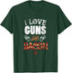 I Love Guns And Bacon Gun Lover Freedom USA T-Shirt - T-Shirt | Forest