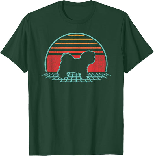 Havanese Lover Dog Owner Retro Vintage 80s Style T-Shirt - T-Shirt | Forest