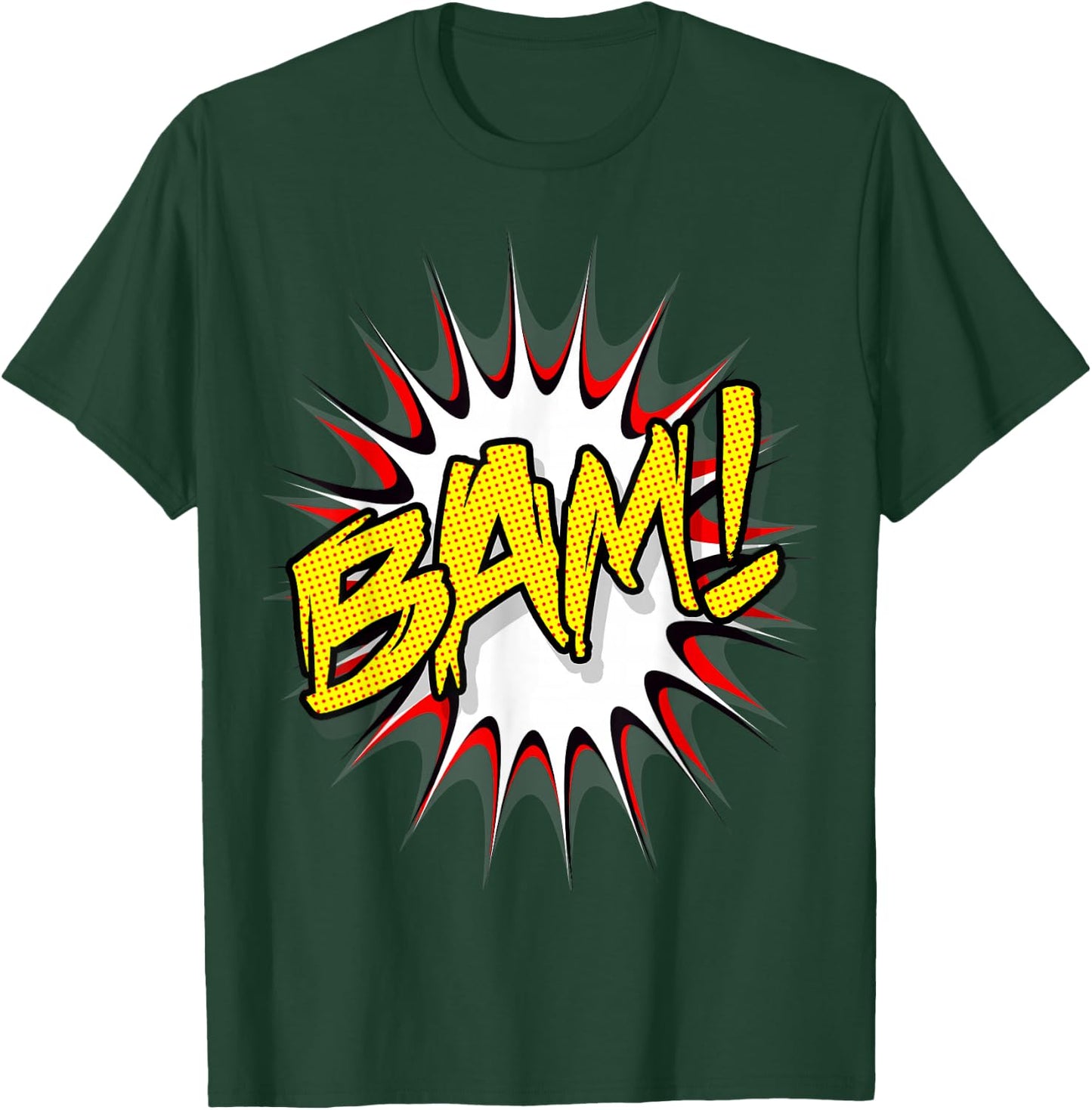 Super Hero Classic Bam! Action Bubble T-Shirt - T-Shirt | Forest