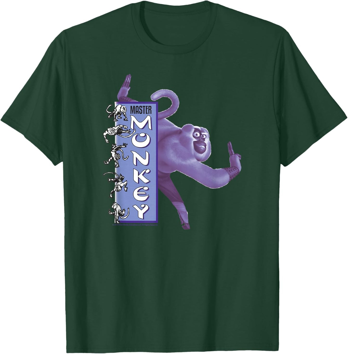 Kung Fu Panda Master Monkey Action Pose Banner T-Shirt - T-Shirt | Forest