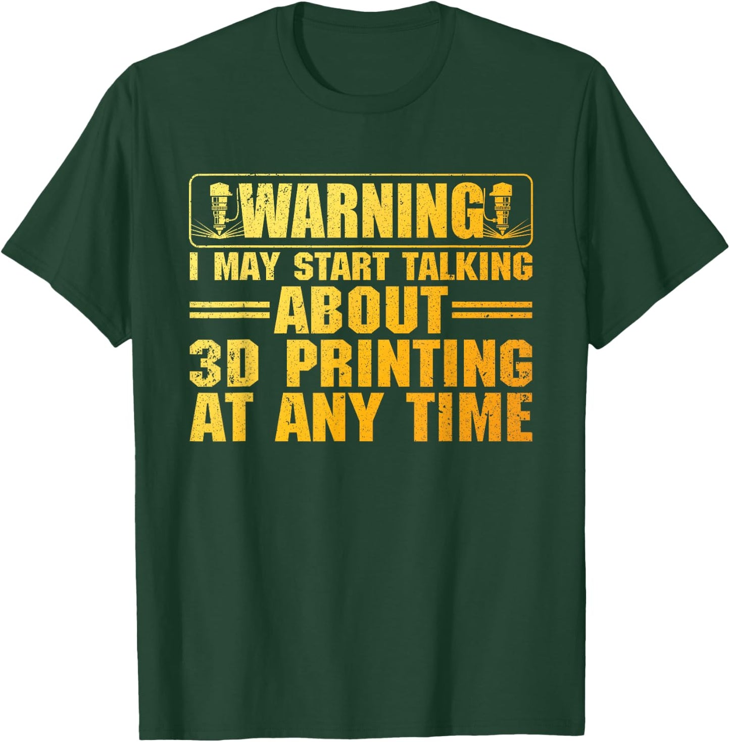 Funny 3D Printer Art Women 3D Printing Worker Lover T-Shirt - T-Shirt | Forest