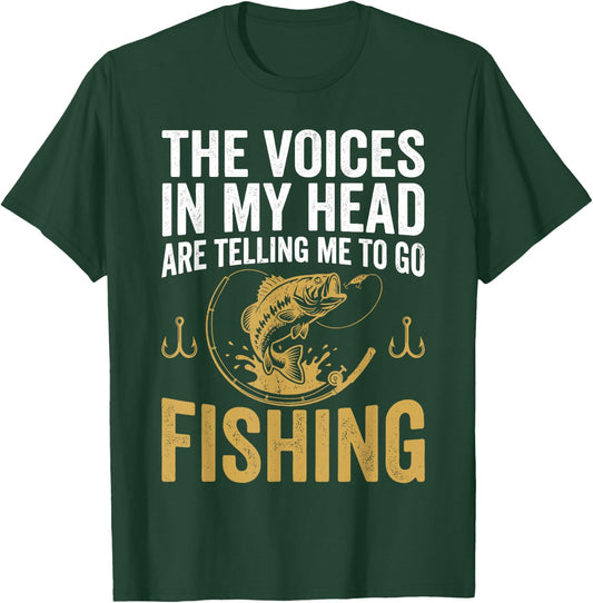 Funny Fishing Design Women Angler Fishing Lovers T-Shirt - T-Shirt | Forest