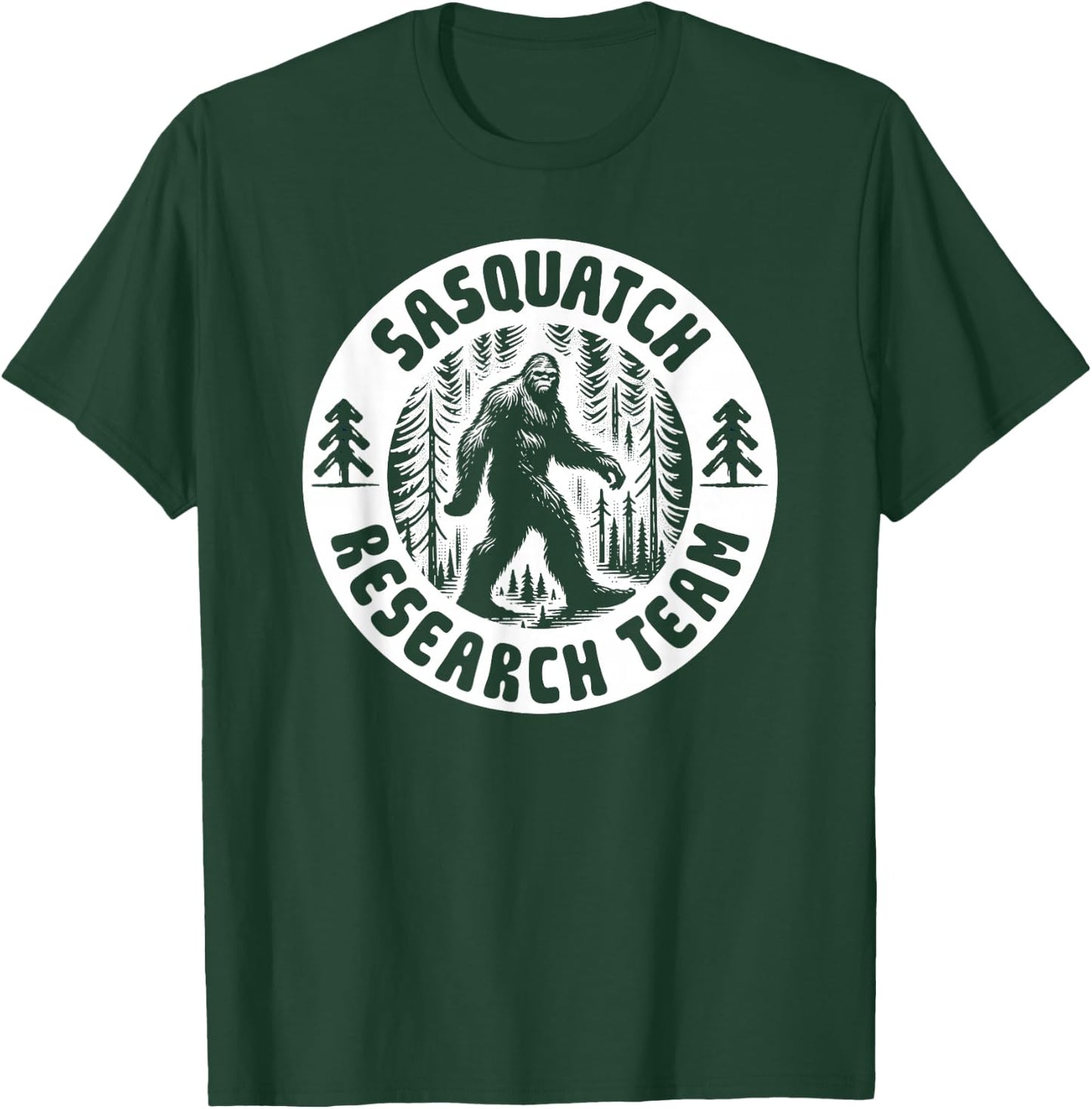Sasquatch Research Team - Bigfoot Forest Walk T-Shirt - T-Shirt | Forest