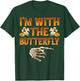 I'm With The Butterfly Costume Funny Halloween Couple T-Shirt - T-Shirt | Forest
