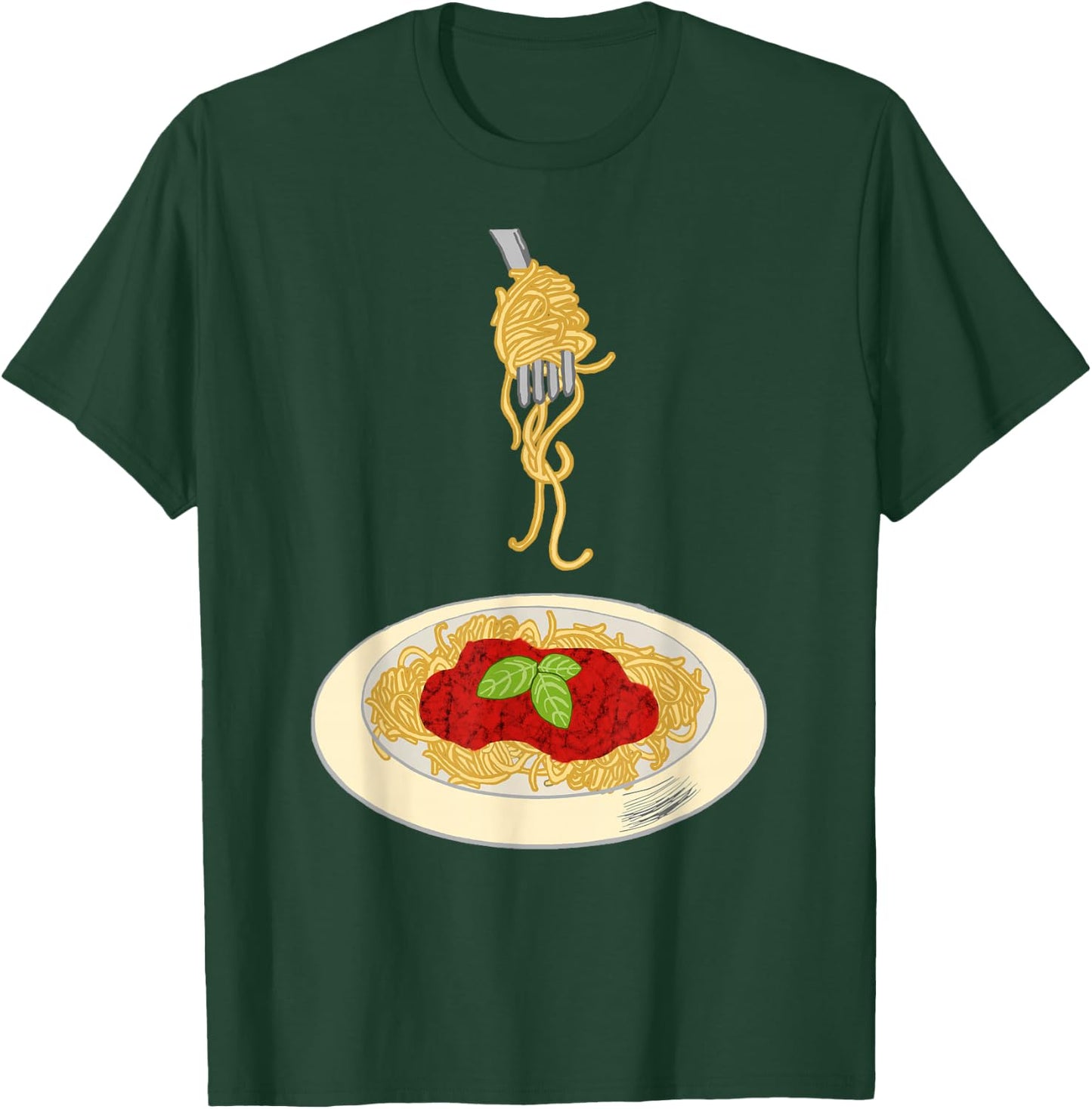 Spaghetti Pasta Noodle Cooking Sauce Bolognese Meal Dish T-Shirt - T-Shirt | Forest