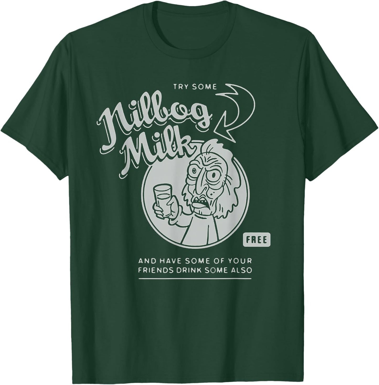 Nilbog Milk - Goblins T-Shirt - T-Shirt | Forest