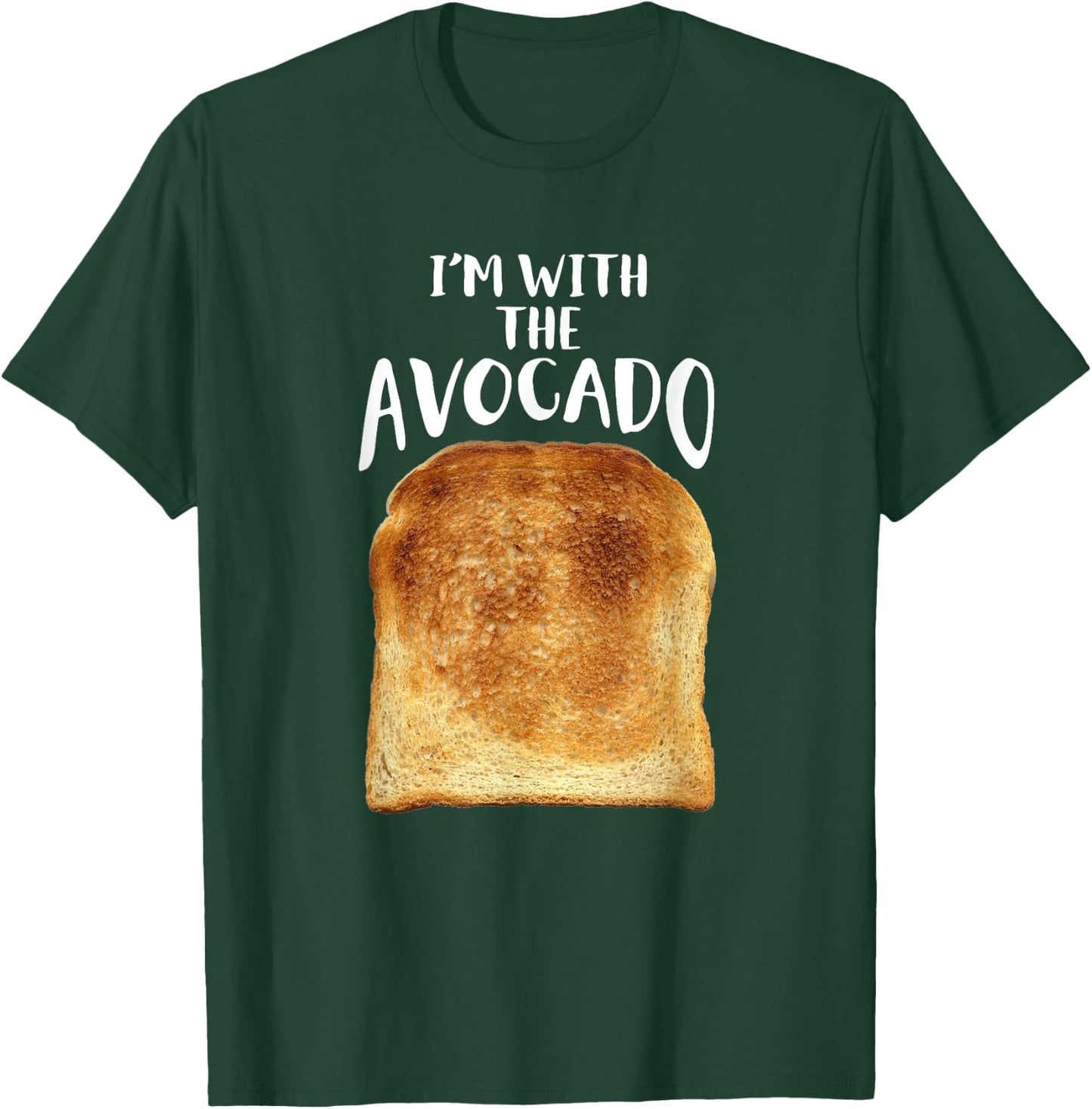 Im With The Avocado Couples Matching Avo Toast Fun Silly T-Shirt - T-Shirt | Forest