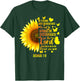Christian Sunflower Joshua 1:9 Bible Verse, Girls Pretty T-Shirt - T-Shirt | Forest