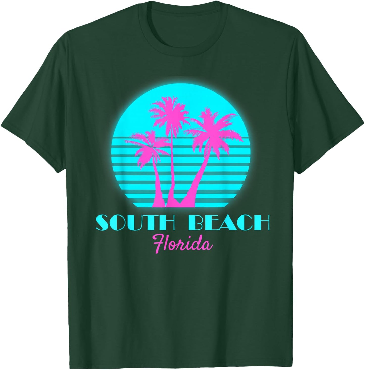 South Beach Florida Souvenir T Shirt Miami Beach T-Shirt - T-Shirt | Forest