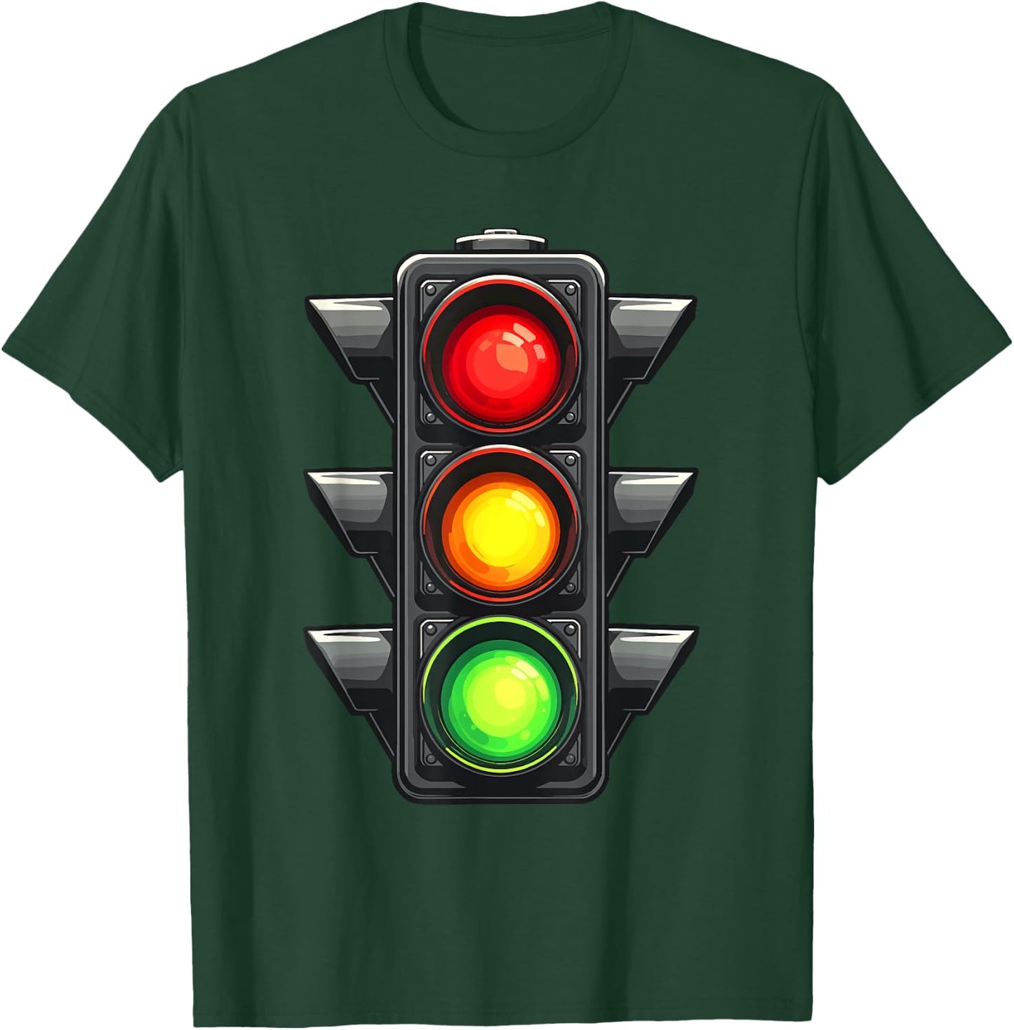 Traffic Light Shirt Adult Kids Traffic Light Costume T-Shirt - T-Shirt | Forest