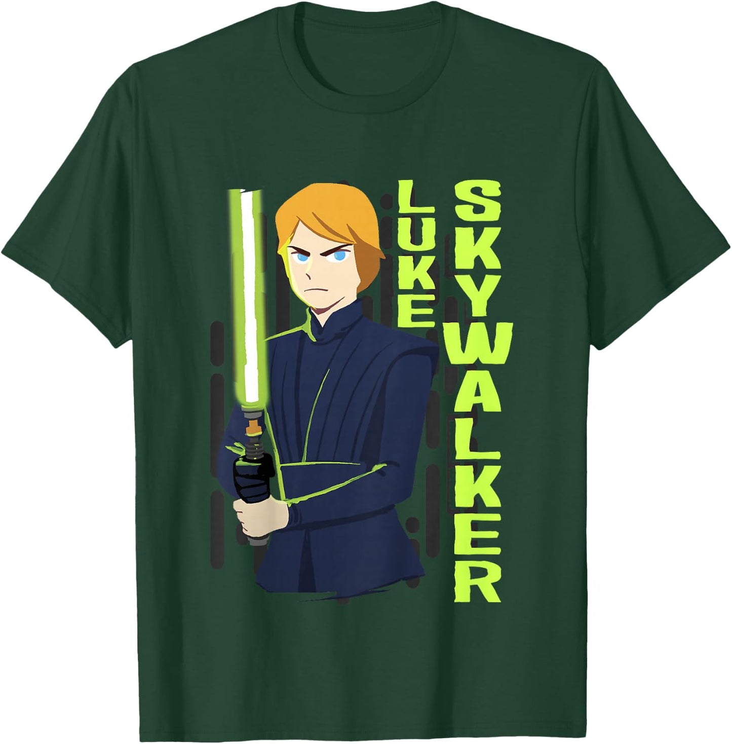 Kids Star Wars Galaxy Of Adventures Luke Jedi Saber B1 T-Shirt - T-Shirt | Forest