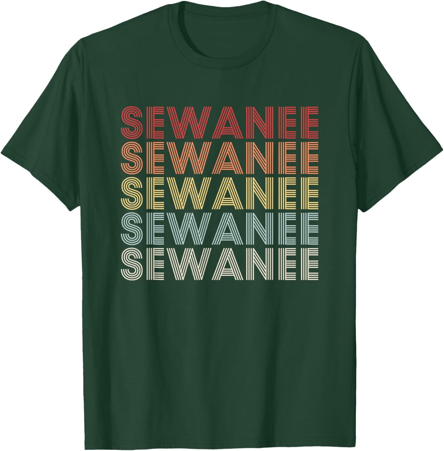 Vintage Retro Sewanee For Sewanee Tennessee T-Shirt - T-Shirt | Forest