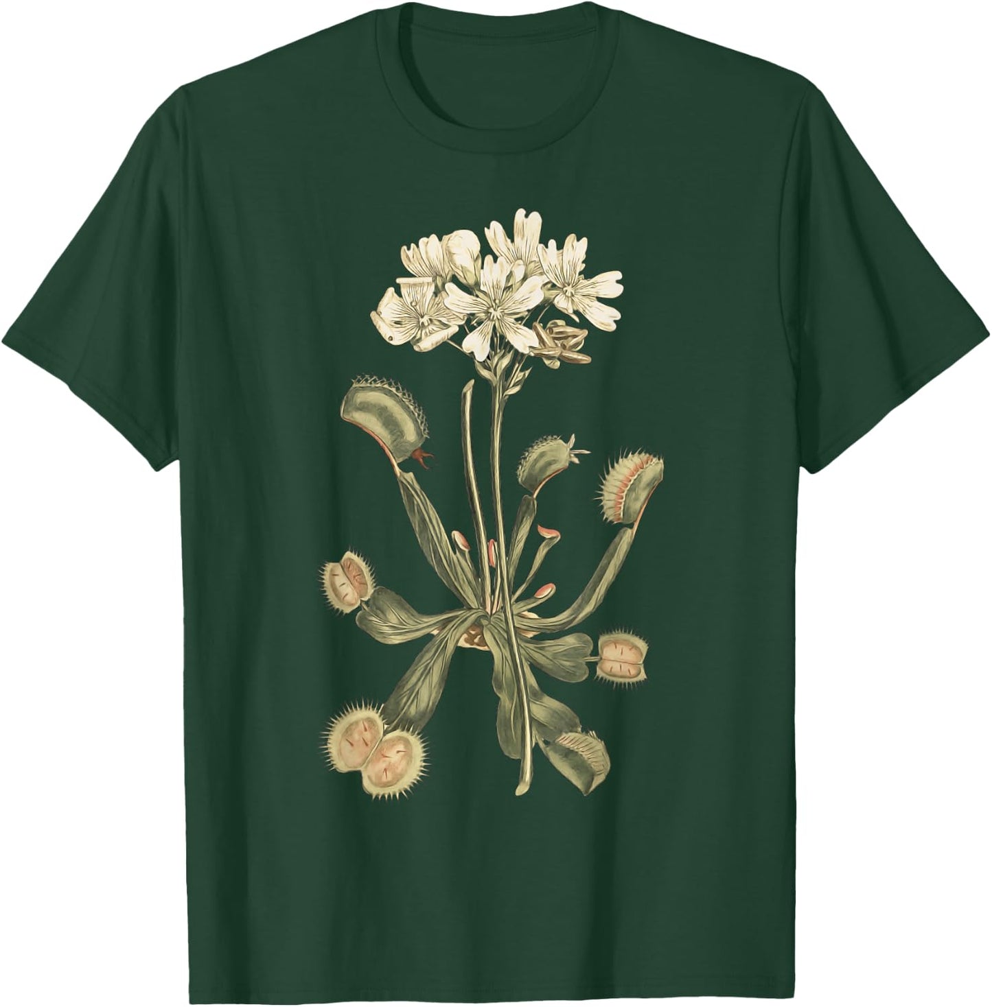 Carnivorous Plants Venus Fly Trap Carnivore Flower T-Shirt - T-Shirt | Forest