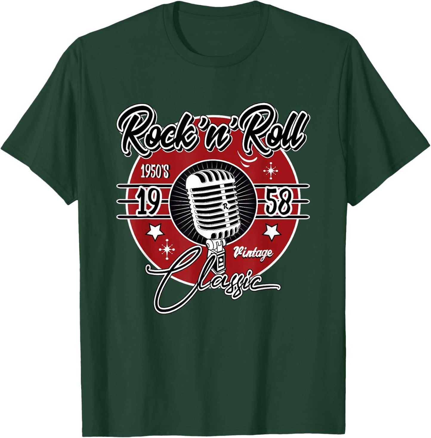 Sock Hop Clothes 50s Greaser Doo Wop Retro Rockabilly 1950s T-Shirt - T-Shirt | Forest