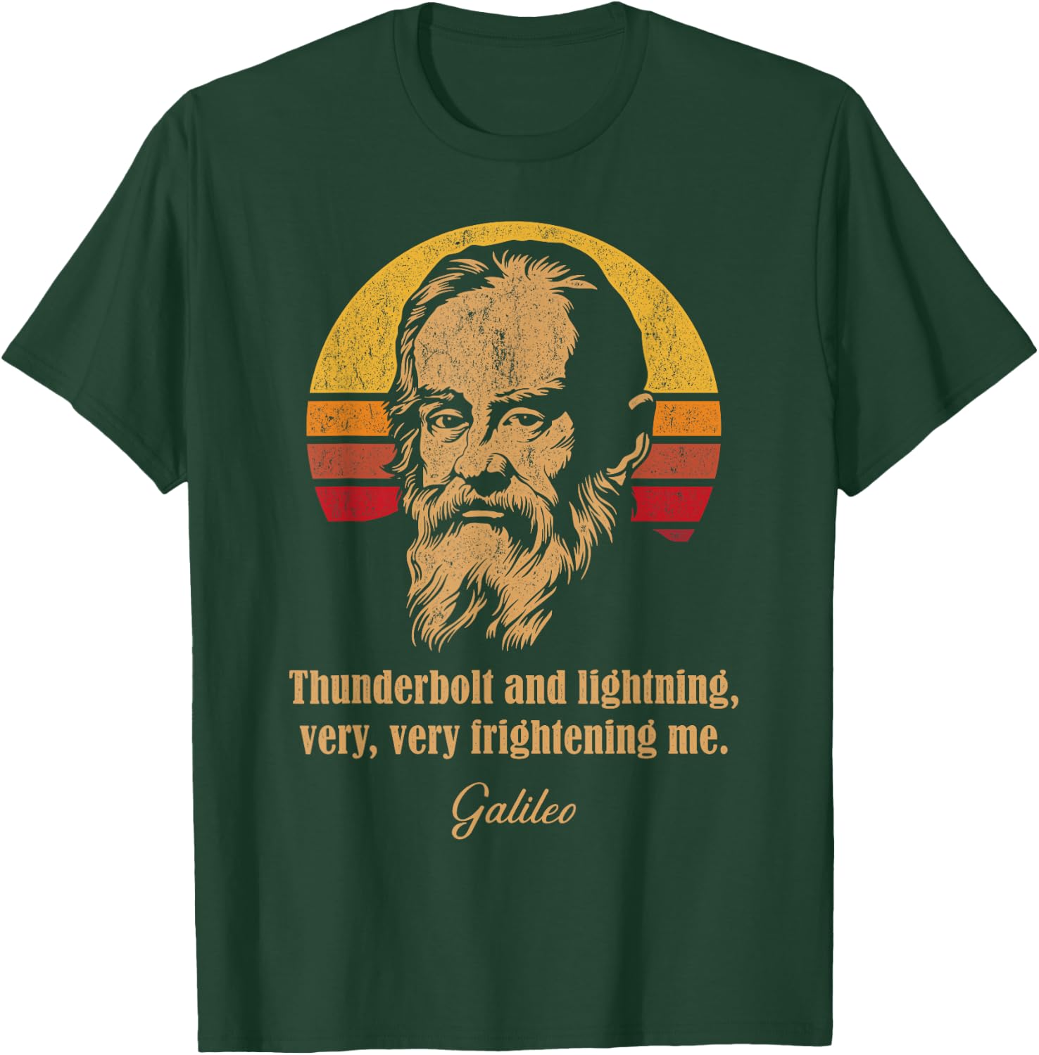 Thunderbolt and lightning Galileo Astronomy Meme T-Shirt - T-Shirt | Forest