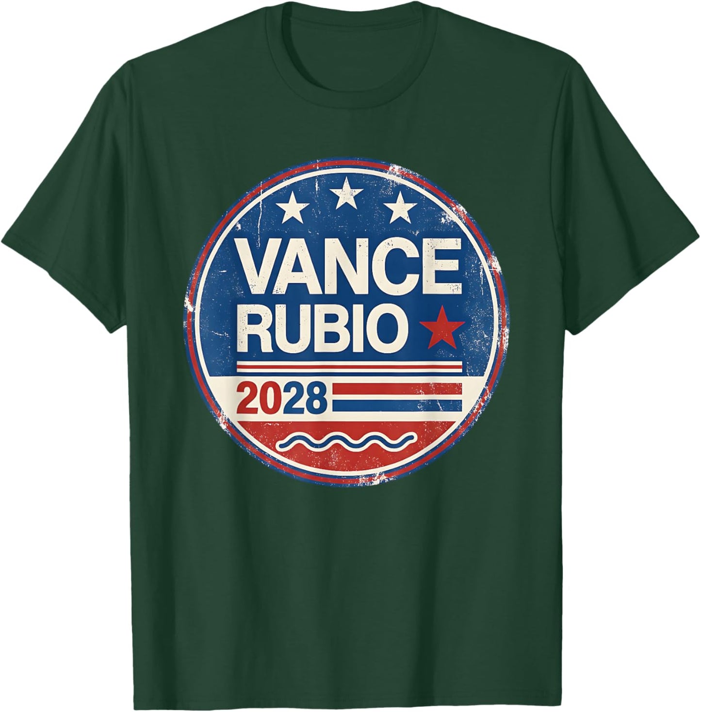 Vance Rubio 2028 Campaign JD Vance Marco Rubio Election T-Shirt - T-Shirt | Forest