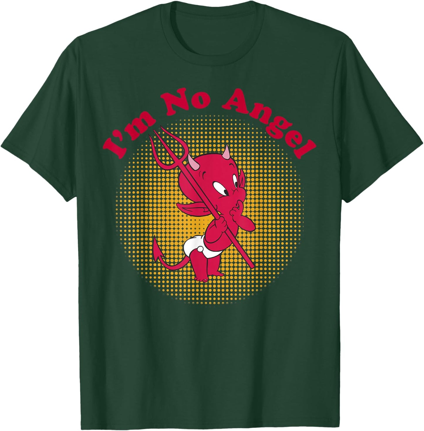 Hot Stuff The Little Devil I'm No Angel Portrait T-Shirt - T-Shirt | Forest