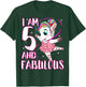 Children I Am 5 and Fabulous Unicorn Birthday Girl T-Shirt - T-Shirt | Forest