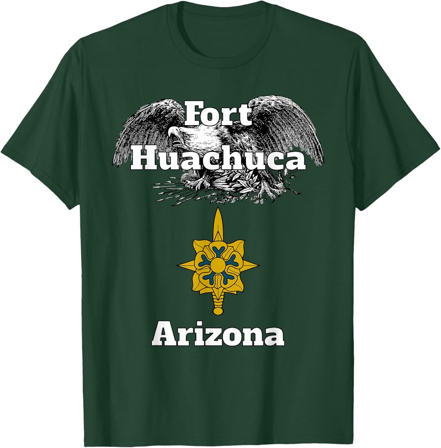 Fort Huachuca Military Intelligence Branch Design design T-Shirt - T-Shirt | Forest