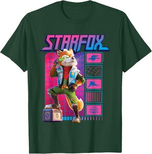 The Super Mario Galaxy Movie Fox McCloud Retro Hero T-Shirt - T-Shirt | Forest