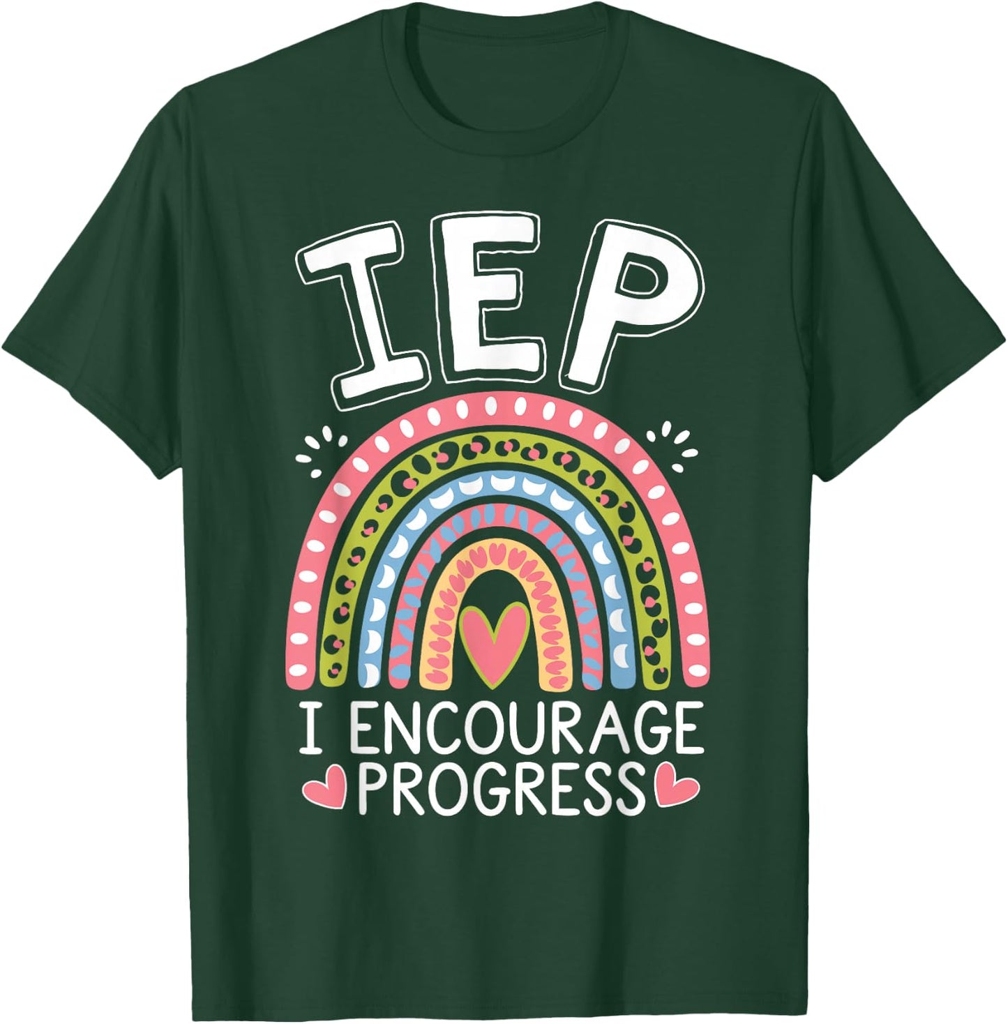 Intervention Teacher IEP I Encourage Funny Intervention T-Shirt - T-Shirt | Forest