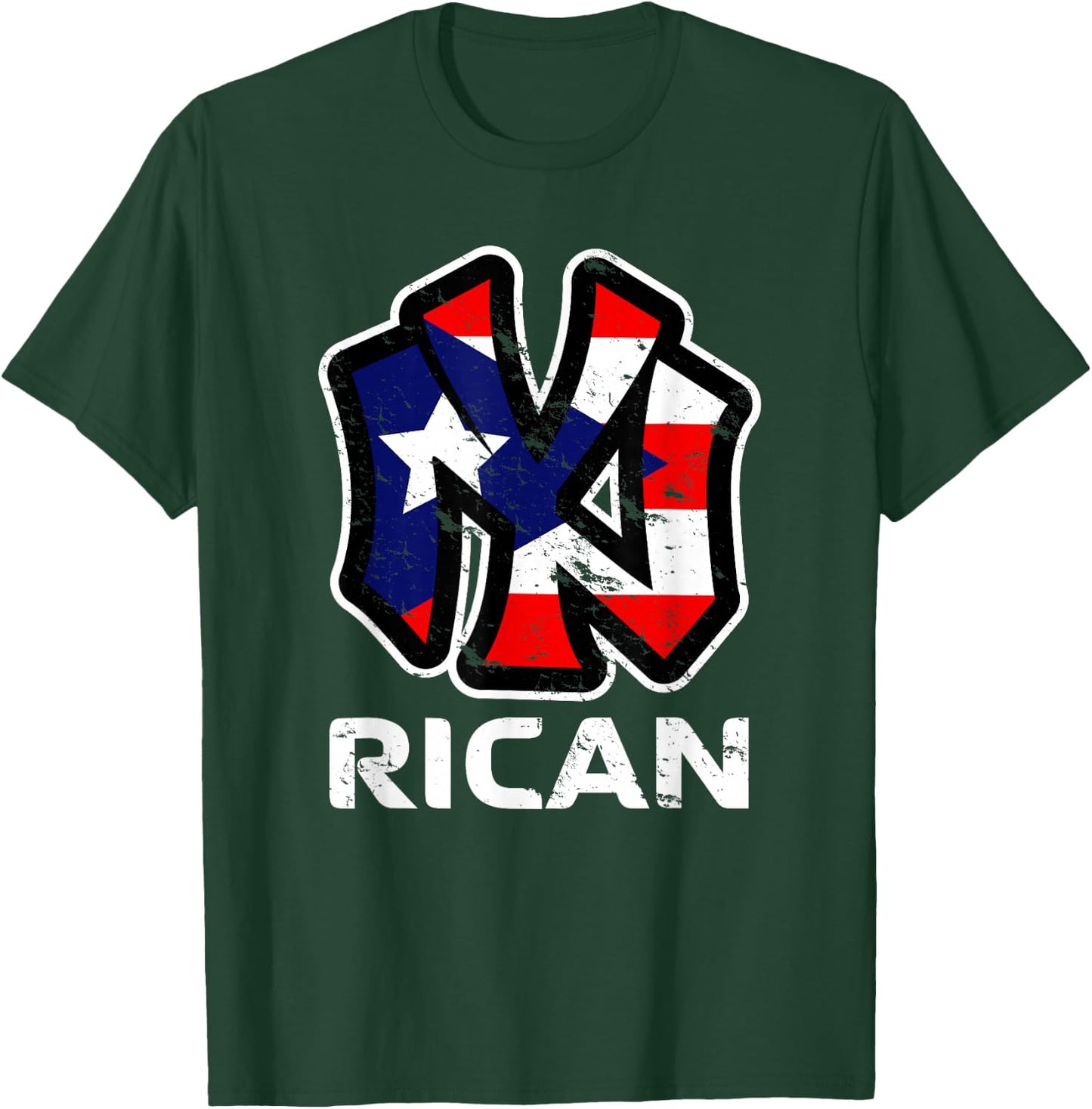 Proud Nuyorican Puerto Rico T-Shirt - T-Shirt | Forest