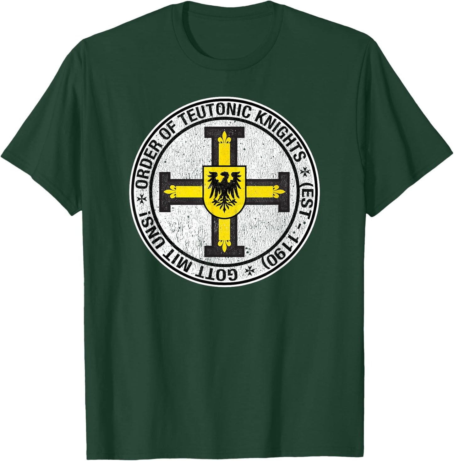 Order of the Knights Teutonic Coat of Arms T-Shirt - T-Shirt | Forest