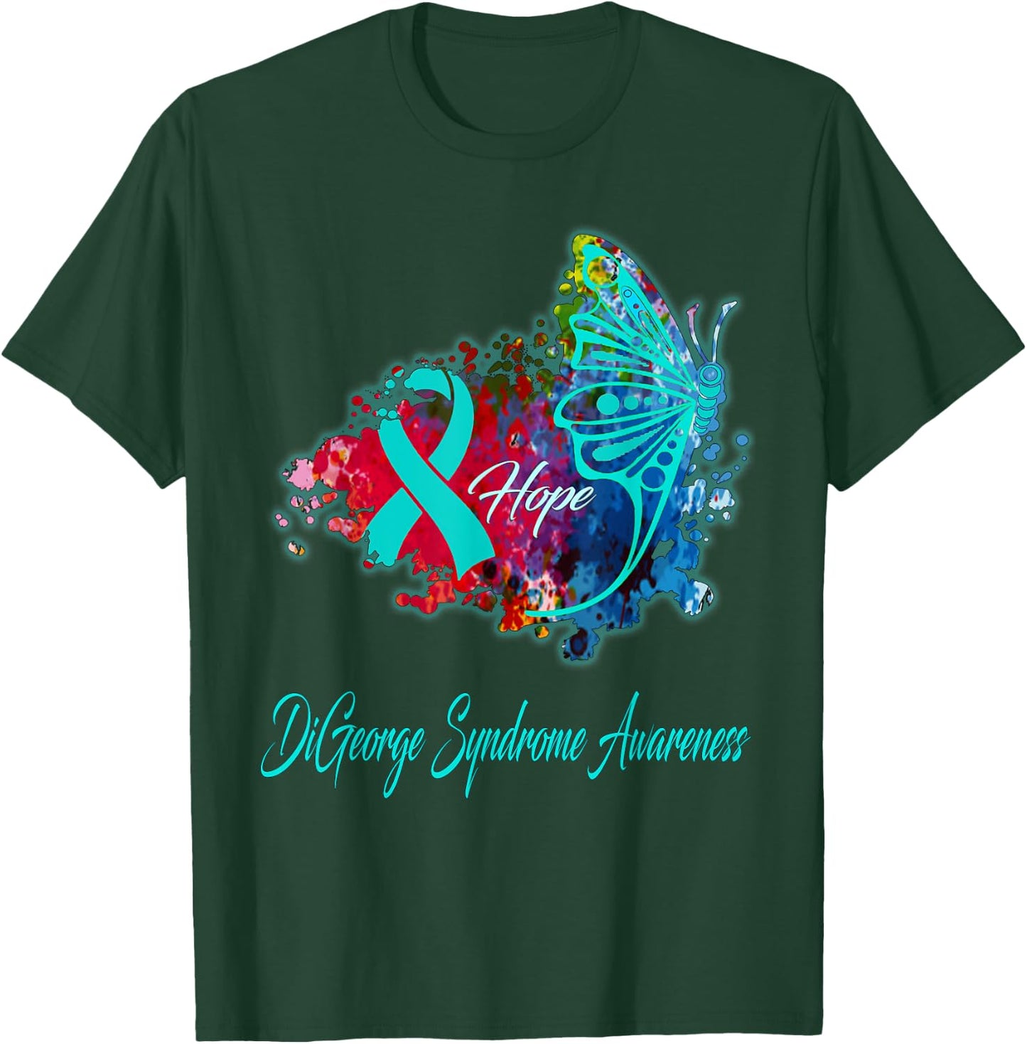 DiGeorge Syndrome Awareness Designs DiGeorge Syndrome Awareness - -Adults, Black, Small T-Shirt - T-Shirt | Forest