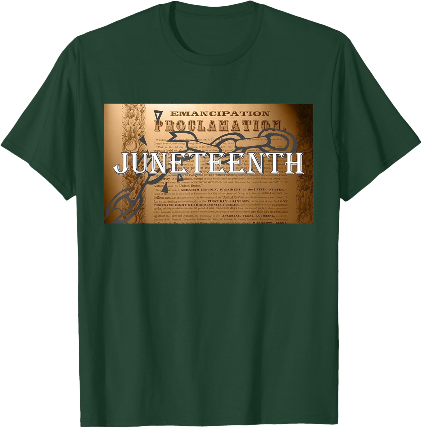 Juneteenth Emancipation Proclamation End of Slavery T-Shirt - T-Shirt | Forest
