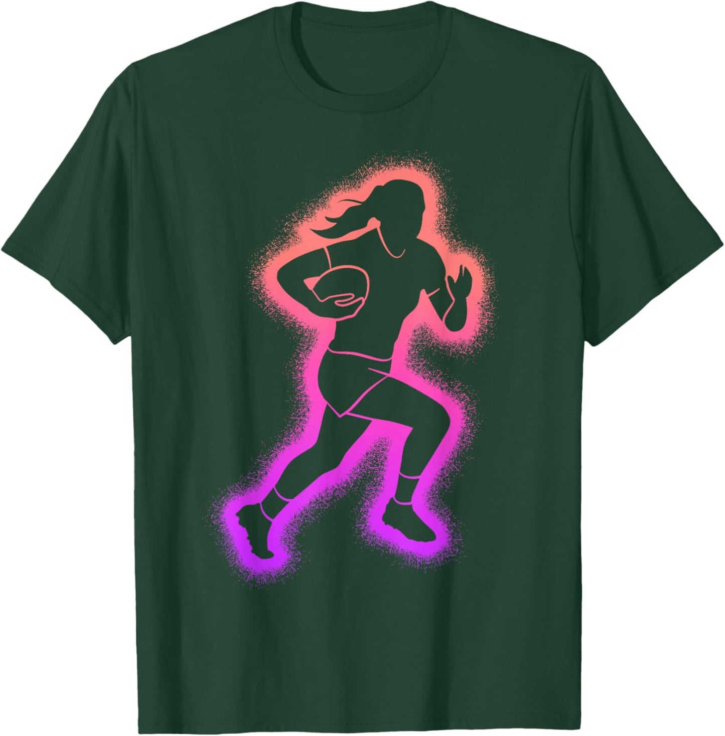 Rugby Kids Women Girls Rugby Player T-Shirt - T-Shirt | Forest