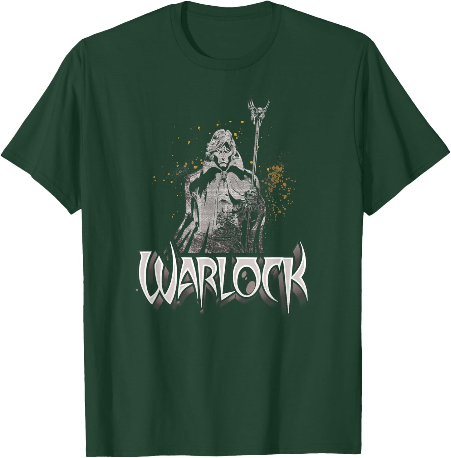 Marvel Warlock Karmic Staff 90s Comic T-Shirt - T-Shirt | Forest