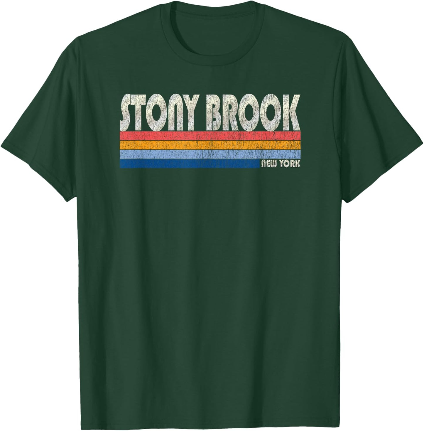 Vintage 70s 80s Style Stony Brook NY T-Shirt - T-Shirt | Forest