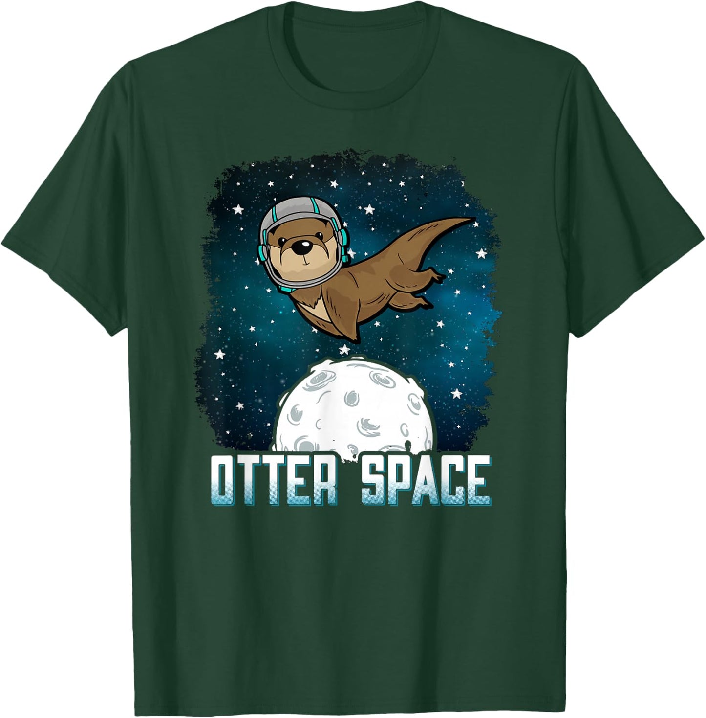 Otter Space Animal T-Shirt - T-Shirt | Forest