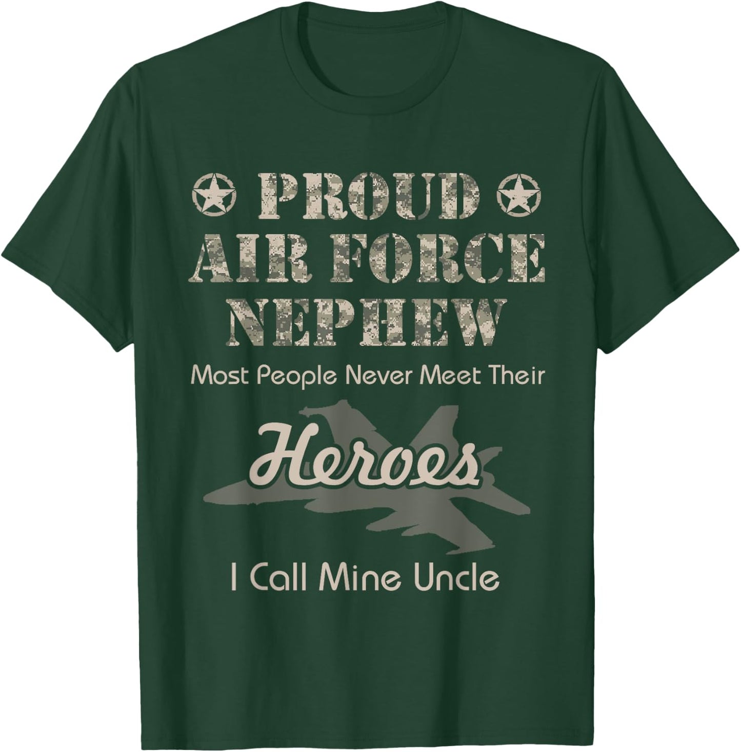 Proud Air Force Nephew T-Shirt - T-Shirt | Forest