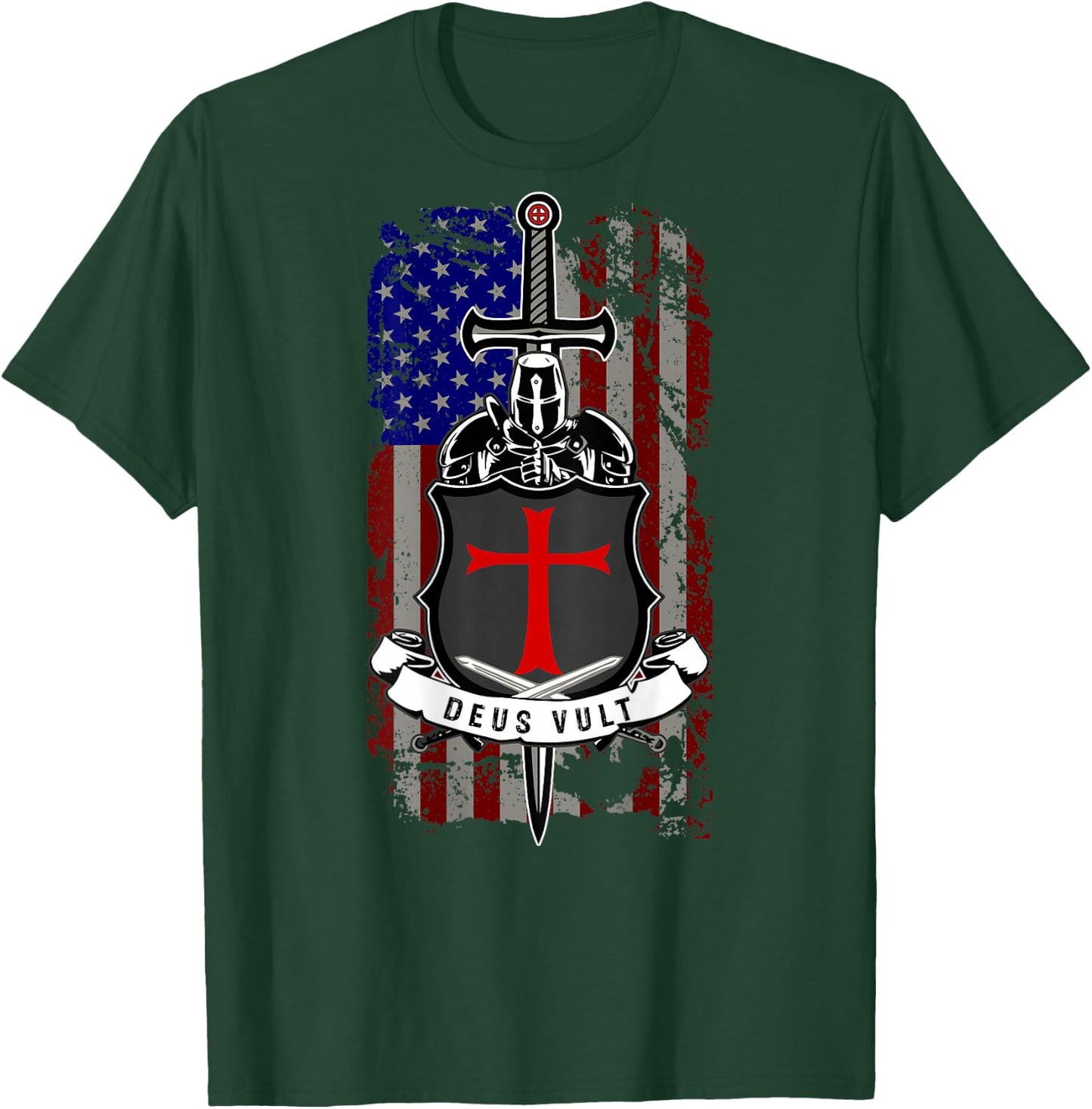 Deus Vult - GOD Wills IT T-Shirt - T-Shirt | Forest