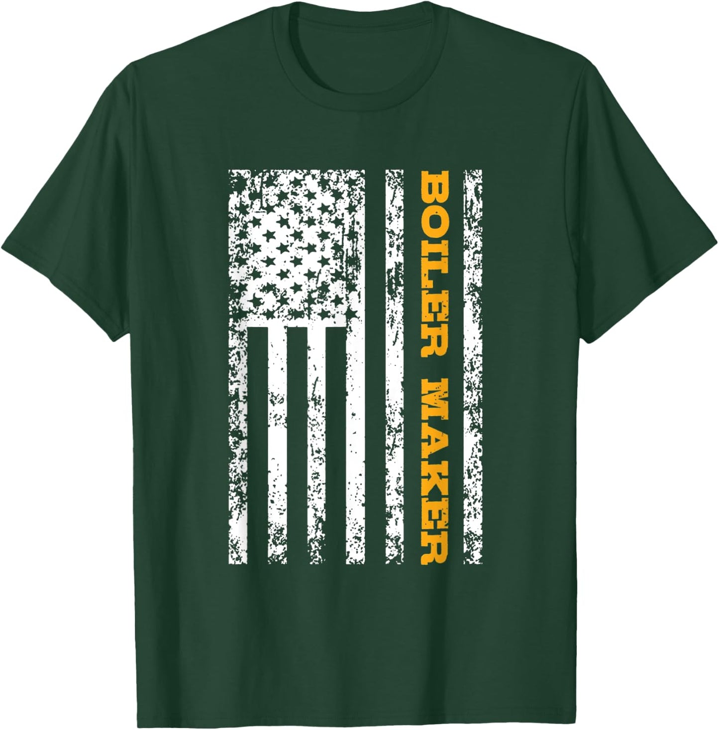 Boiler Maker USA Flag Gift Women Men T-Shirt - T-Shirt | Forest