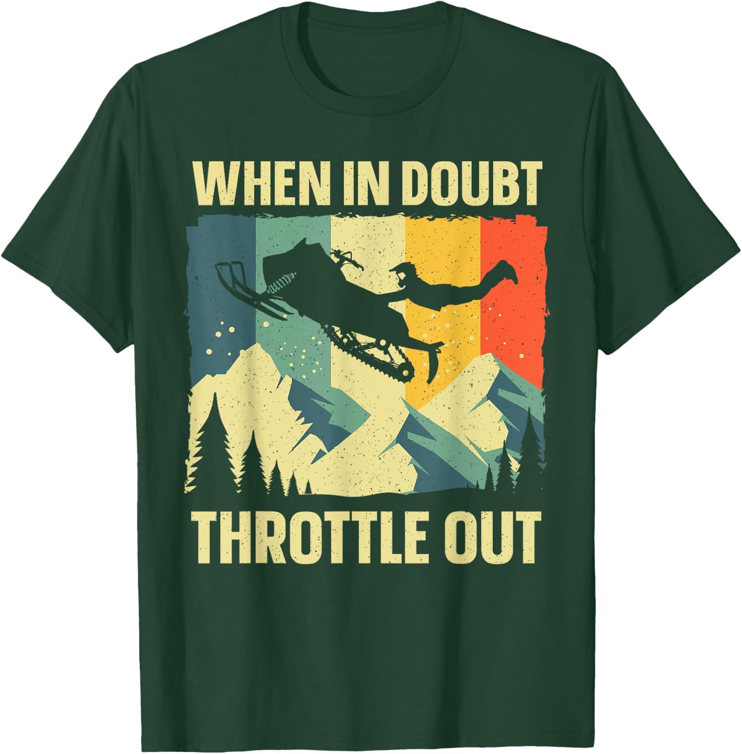 Cool Snowmobile Art Women Kids Snowmobile Lovers T-Shirt - T-Shirt | Forest