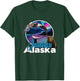 Juneau Alaska Aurora Borealis Eagle Bear Whale Souvenir T-Shirt - T-Shirt | Forest