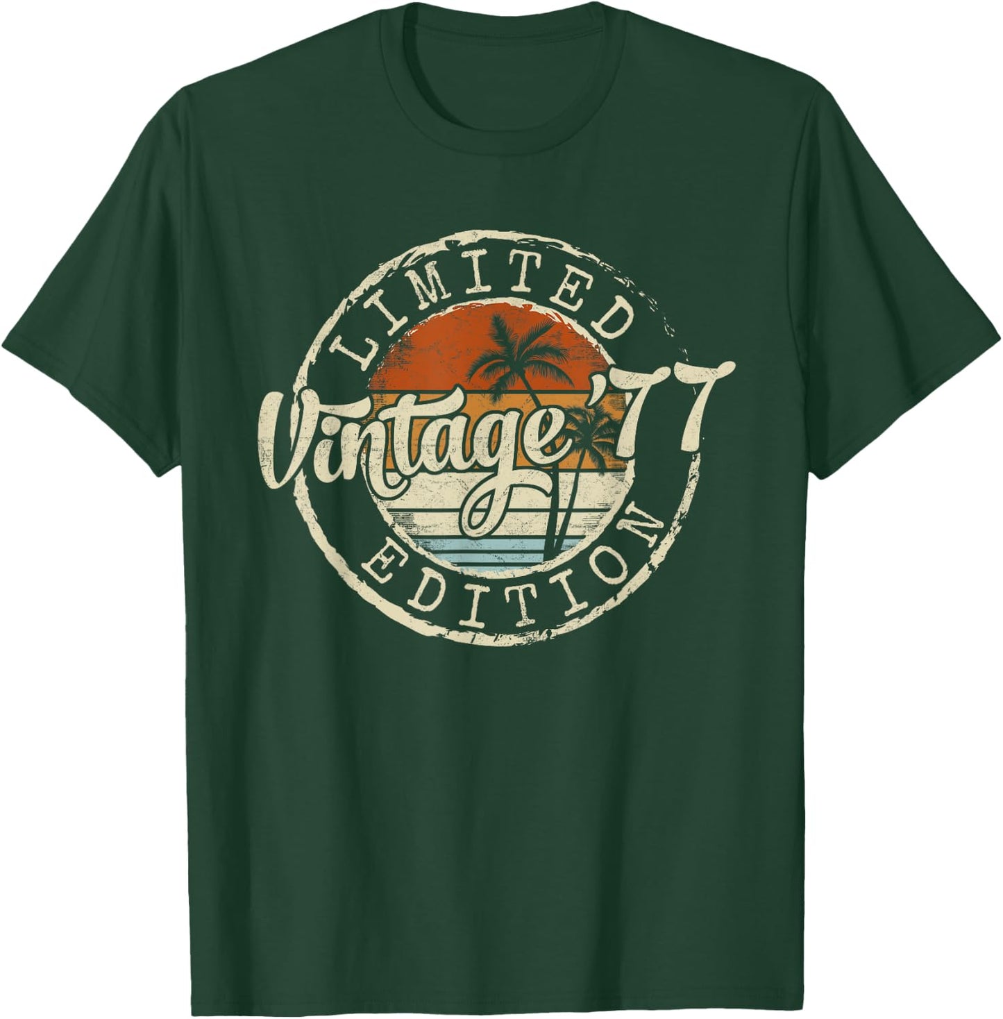 Vintage 1977 48th Birthday Gifts 48 Year Old Women T-Shirt - T-Shirt | Forest