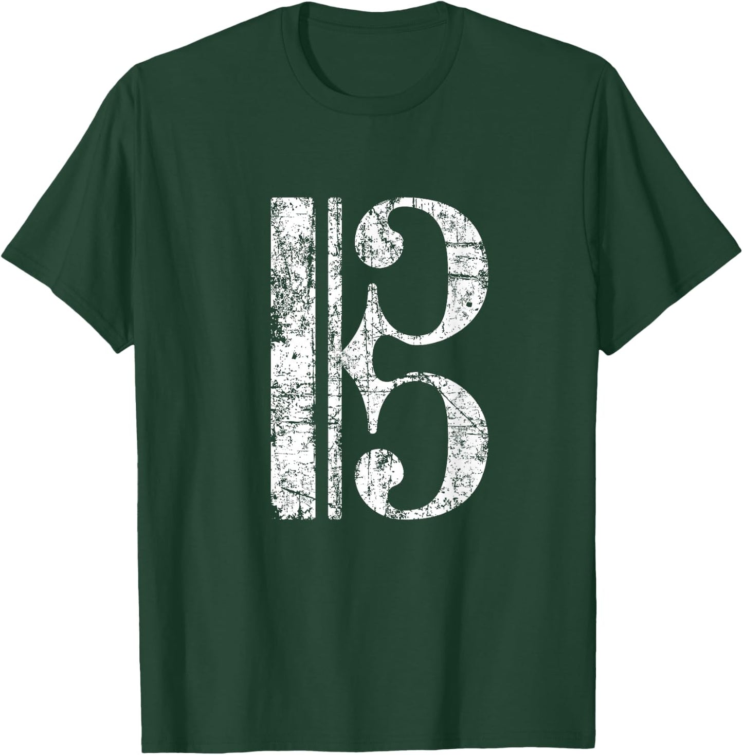 C-Clef (Vintage White) Viola Violist T-Shirt - T-Shirt | Forest