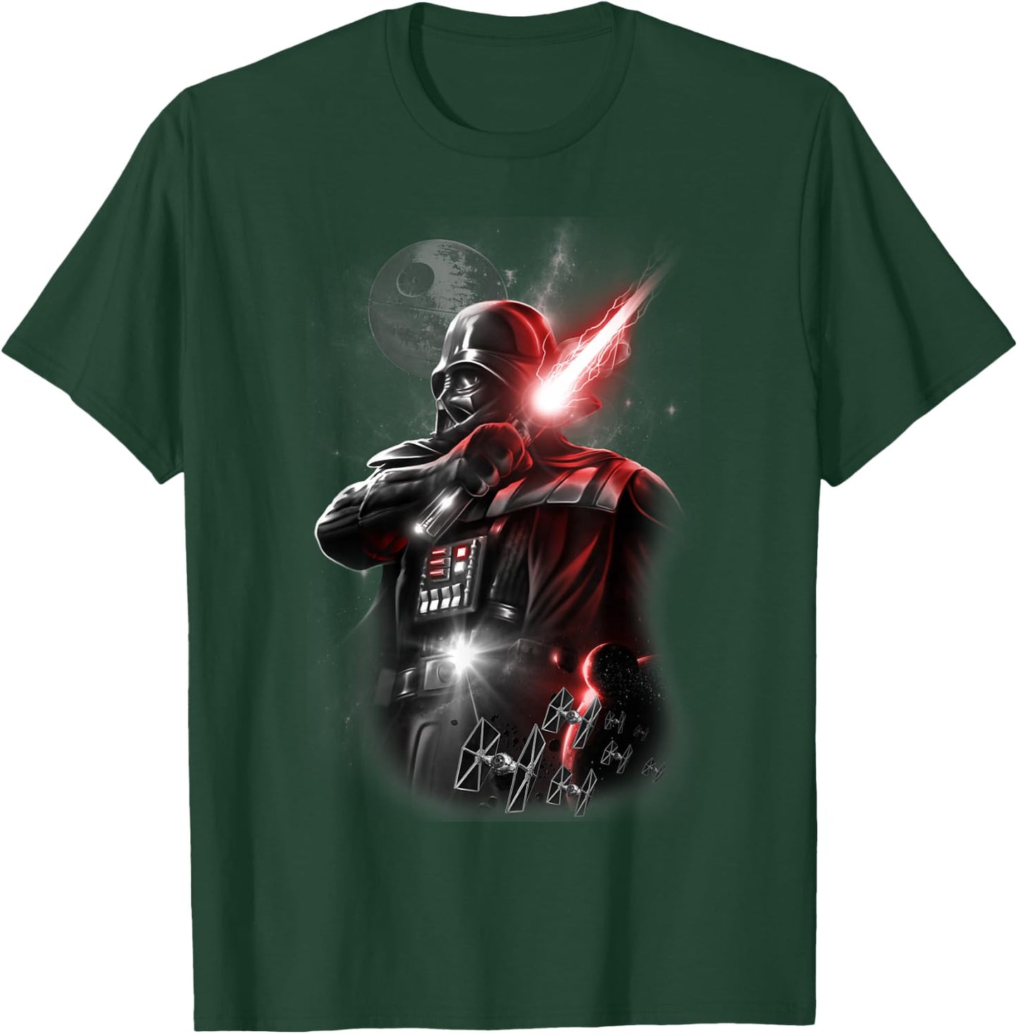 Star Wars Darth Vader Lightsaber Portrait T-Shirt - T-Shirt | Forest
